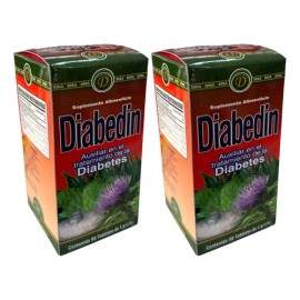 Dina - Diabedin Dina 90 Tabletas Sin Sabor Pack 2 Suplemento Glucosa Natural - 1 kg - High Performance