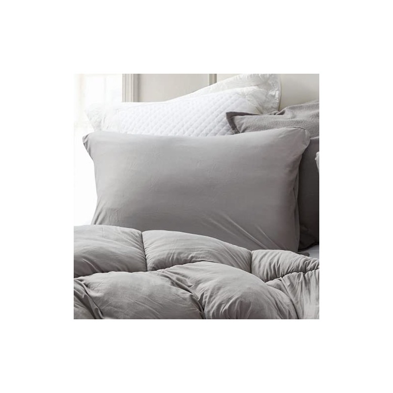 Summertime - Coma Inducer® Standard Sham - Morning Gray