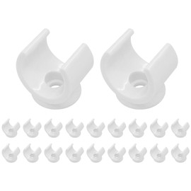 Zorfeter 50 Pack PEX Clips, 3/4 Inch Pipe Clamp 20 mm Pipe Hangers, White PVC Pipe Holder for Water Pipe Support