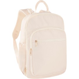 JINSTABAG Diaper Bag Backpack, Large Baby Bag for Mom Travel Diaper Backpack with Changing Pad, Insulated Pockets (Beige)