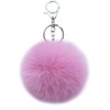 Sqzrpomddy Keychain Key Holder Cute Fluffy Keyring Bag Hanging Decoration