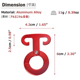 Azarxis Aluminum Flexible Hardware Cord Slider Lightweight Durable Rope Tensioner Rope Length Adjustable Guyline Liner Tent Camping Rope Tension 12 Pack (Hook(Gold) - 6 Pieces