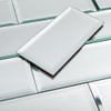 Lovdeco Mirror Peel and Stick Tile, Beveled Subway Mirror Backsplash