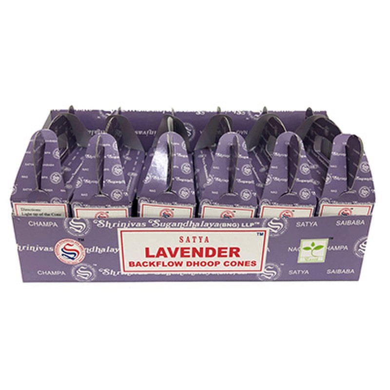 Satya Backflow Cones-Incense Cones Lavender