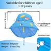 Kids Summer Sun Hat with Neck Flap - Lightweight Fisherman