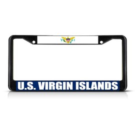 U.S. Virgin Islands Flag License Plate Frame Tag Holder Cover