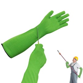 ZPSCXQ Long Gardening Gloves, Cut Resistant Gloves, Garden Gloves Men And Women, Level 5 Cut Resistant Gloves With Long Arm Sleeves, Long Gardening Gloves For Work Kitchen Heavy Duty (45cm)