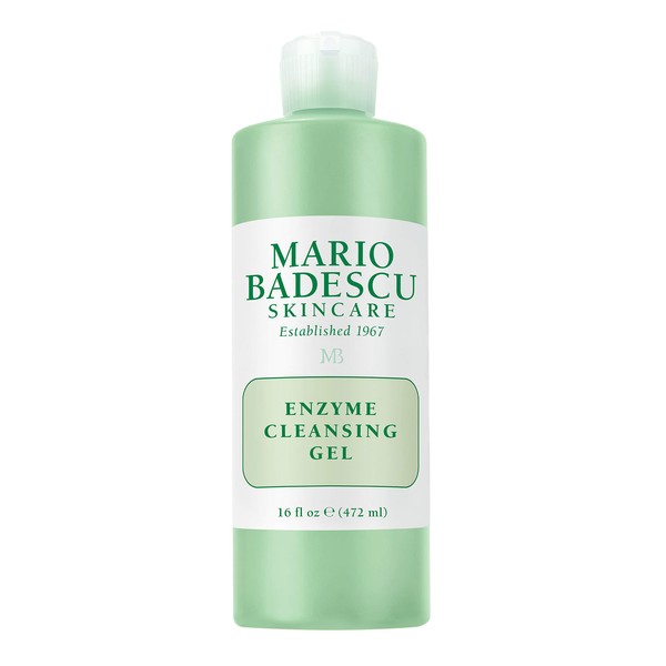 Mario Badescu Enzyme Cleansing Gel for All Skin Types| Oil-Free Face Wash with Grapefruit & Papaya Extract | Remove Excess Oil & Surface Impurities 16 Fl Oz