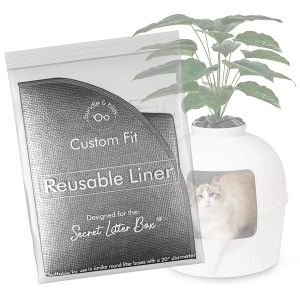 Reusable Litter Box Liners by Bundle & Bliss, 3-Pack -