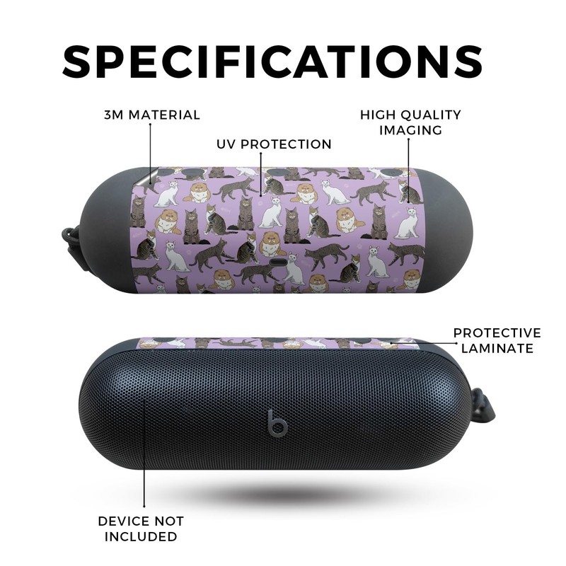 Speaker Skin Compatible with Beats Pill (2024) - Cat Chaos
