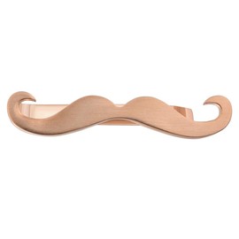 HAWSON 2" Mustache Tie Bar Clip for Men's Skinny Necktie - Brushed Rose Gold Color