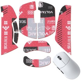 Lamzu Thorn Mouse Grip Tape [NOUKAJU] Lamzu Thorn Anti-slip Grip Tape for Gaming Mouse, Ultra Thin, Excellent Absorbency, Anti-Slip Tape for Gaming Mouse (Red)