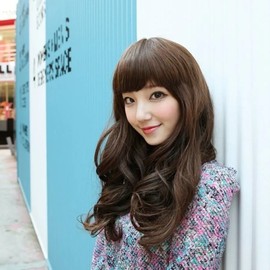 Top Cover Piece Lovely Bang Long Hair (WFI7NUJ) Dark Brown WFI7NUJ / 탑커버피스 러블리뱅 긴머리 (WFI7NUJ) 다크브라운WFI7NUJ