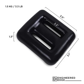 Engineered Edge Dive Weights for Scuba Diving Weight Belt (3.3lb 1.5kg) Coated Lead Diving Weights | Lead Weights Scuba, Coated Dive Weights, Scuba Weights, Dive Belt Weights, Black Vinyl