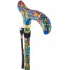 Royal RC Canes Mosaic Stained Window Folding Adjustable Derby Walking