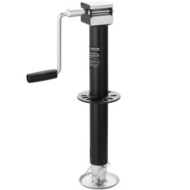 Vertical Travel Trailer Lift Jack 5000 Lbs A Frame Car Jack Adjustable 7 Level Drop Leg Manual Hydraulic SteelDefault: Default