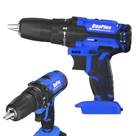 21V Cordless Power Drill, Electric Drill Screwdriver, Handheld Screwdriver Drill with 25+1 Torque Setting, 2 Speeds, Safety Lock 3/8" Chuck Drill Driver Kit - Electric Drill Body Only (No Battery)