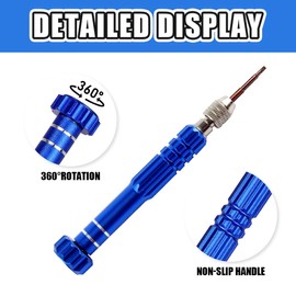 WeddHuis 5-in-1 Mini Screwdriver, Small Fine Screwdriver, Multifunctional Precision Glasses Repair Screwdriver Tool Kit for Electronics, Watch, Glasses, Laptops, Jewellery