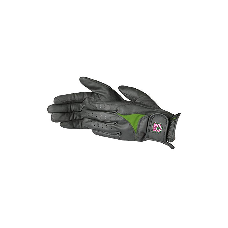 PFIFF Women's Riding Gloves, Womens, 741986, Black/green, XL
