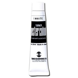 Turner Color Poster Color, White Tube, 0.7 fl oz (20 ml)