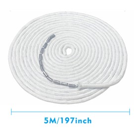 Yungeln Lead Tape 150 g for Curtains, 5 m Curtain Weight, Outdoor Smooth Hanging, Perfect Folds, Lead Tape for Curtains, Curtains, Fabrics, Mosquito Net (150 g/5 m)