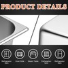 Tioncy 2 Pack Full Size Hotel Pans with Perforated Steam