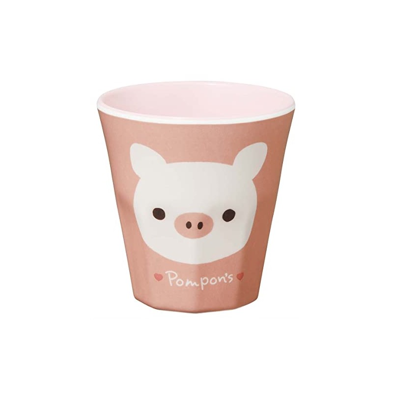 Skater MTB2-A Pompon's Pig Tumbler, Melamine Cup, 9.1 fl oz