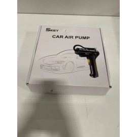 Skey Car Air Pump Black with Yellow Trim Case And All Accessories Original Box
