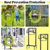TUSPEU Garden Hose Holder,Heavy Duty Freestanding Detachable Storage Reel Stand,Upgraded
