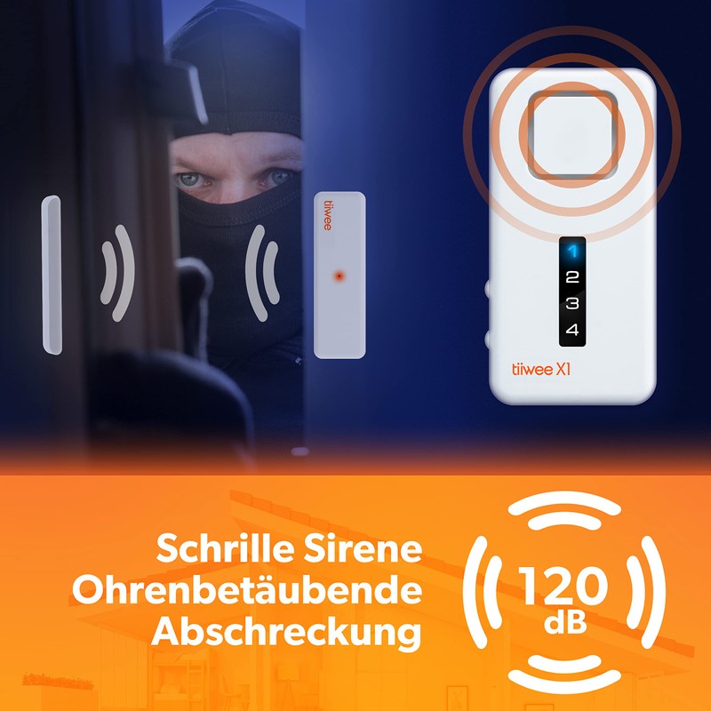 tiiwee Home Alarm System Kits, Alarm System with Window or