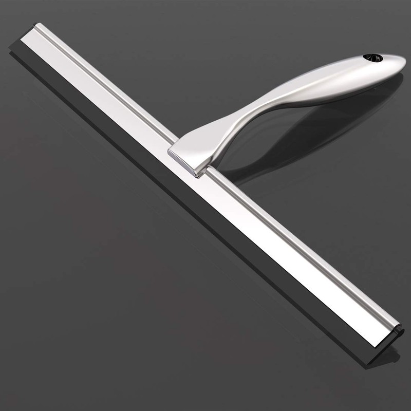 LPOLER Shower Squeegee for Shower Doors, Bathroom, Mirrors, Tiles and