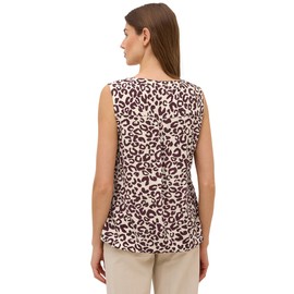 Cecil Women's Patterned Blouse Top, Mulberry Red