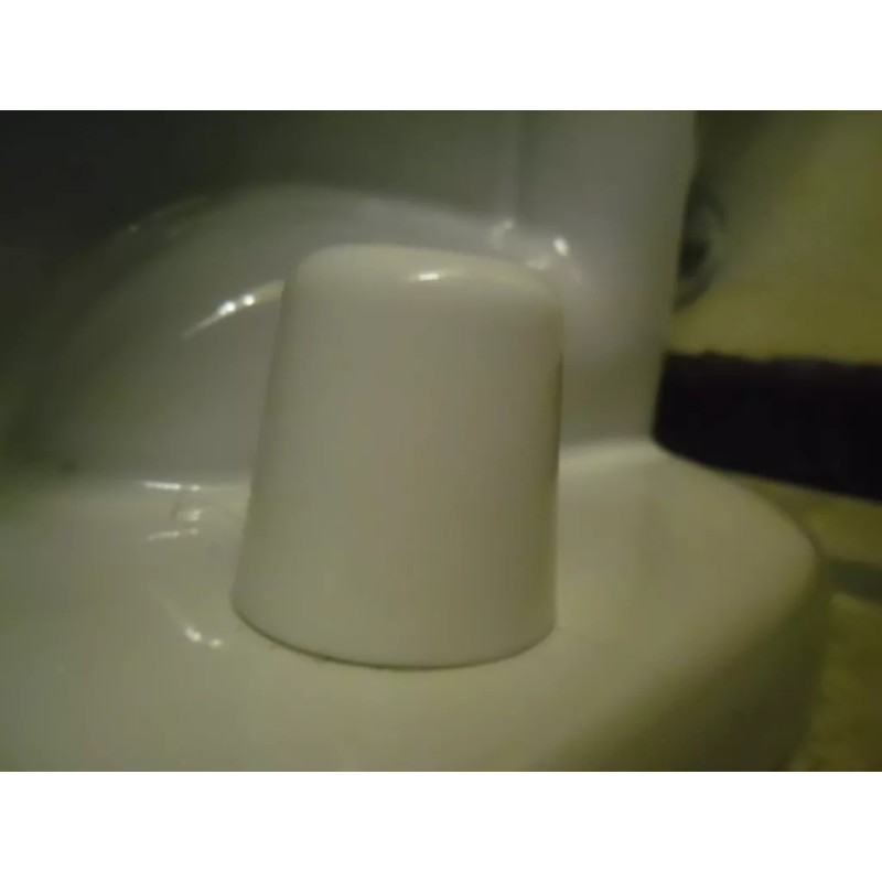 Stinky Johns Tall Toilet Bolt Caps - White - Bolt
