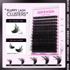 SOFENIDA Fluffy Lash Clusters Kit 100D Thick Cluster Lashes 10-18mm