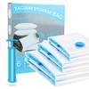 Vacuum Clothes Storage Bags with Zip and Pump, Large Storage