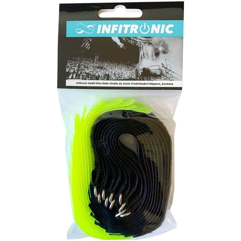 Infitronic Pro Velcro Cable Ties with Labelling Area and Metal