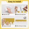 pickpiff Gold Key Holder for Wall Adhesive, Key Hooks with