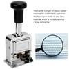 HEEPDD Portable 6 Digit Automatic Self Inking Numbering Stamp for