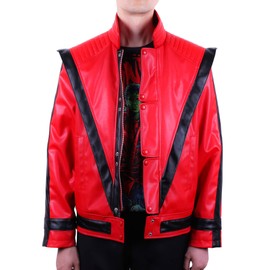 MJB2C - Michael Costume Jackson Thriller Jacket (Kids Child 10-11Y) - Red
