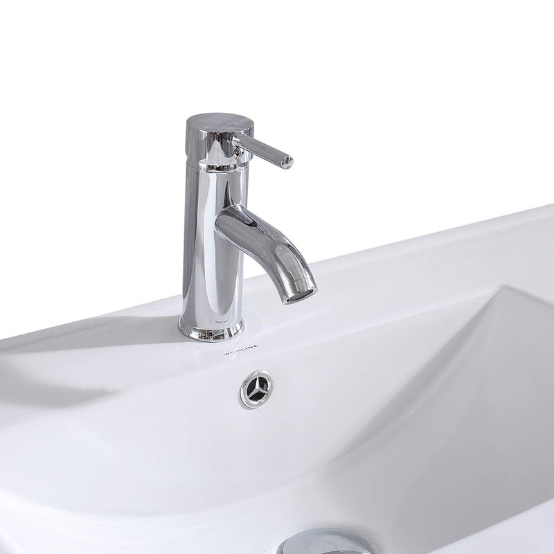 Walnest 36" Drop-In Rectangular Ceramic Bathroom Vanity Sink Top with