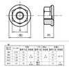M10 P=1.25 (Fine Pitch) Flange Nut Trivalent Chromate (a) Pack