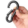 Leliafleury 5Pcs Spring Snap Hooks M5 Alloy Steel Carabiner Clip
