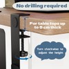 ZDL Adjustable Desk Side Laptop Holder, Desk Side Hanging Laptop