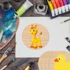 46Pcs Unfinished Wood Coasters-4" Unfinished Natural Wood Slices for Crafts