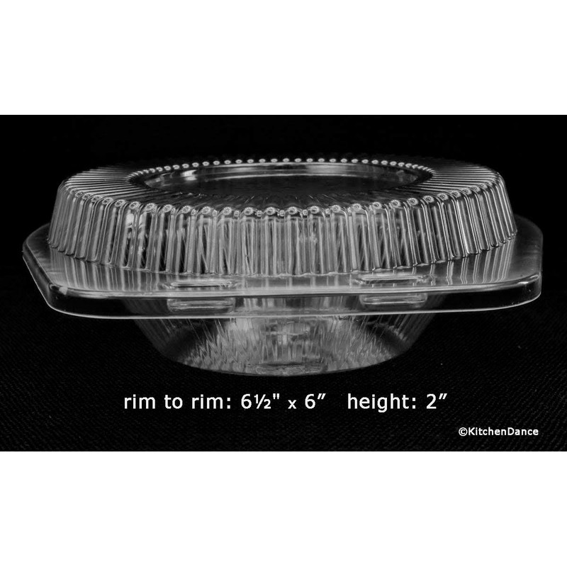 5" Disposable Pot Pie/Pie Pans/Individual Dessert Pans With Clear Clamshell