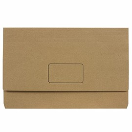 MARBIG(R) 4003104 Enviro Slimick Document Wallet Foolscap Kraft Pack 10