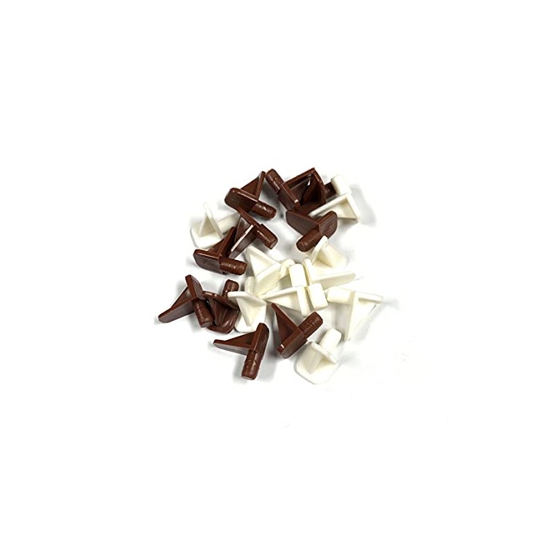 5mm Nylon Shelf Support in Brown - 50 Pack