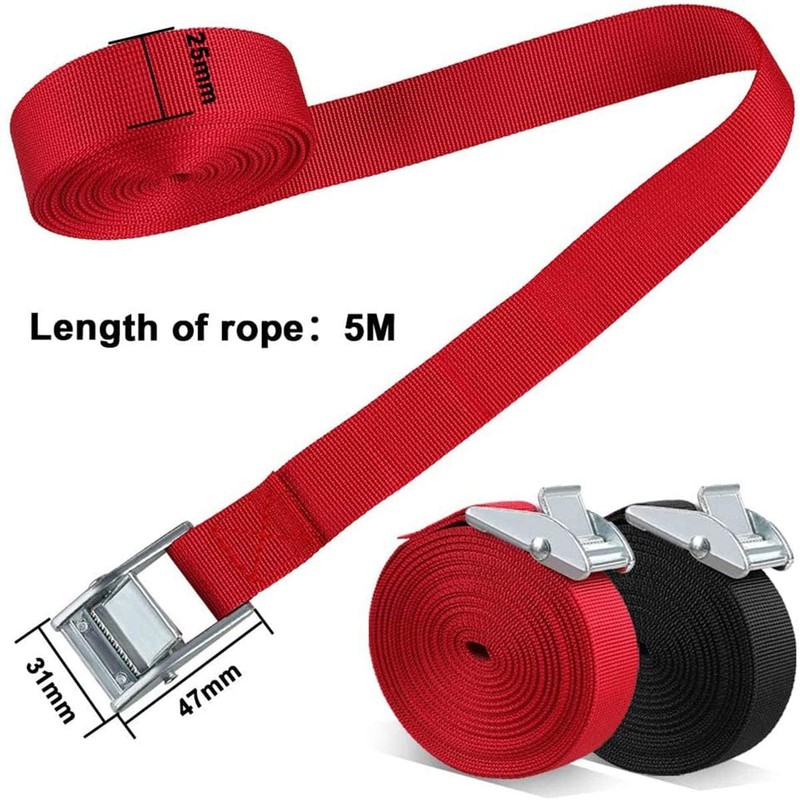 BLAZDEVE 5Pack Ratchet Tie Down Straps, 16 Ft Adjustable Lashing
