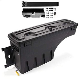 PIT66 Storage Box, Compatible with 07-18 GMC Sierra 1500 2500 3500/07-18 Chevy Silverado 1500 2500 3500/19 Silverado 1500 & Sierra Legacy / Limited Only Rear Left Case ToolBox