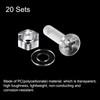 sourcing map 20 Sets Phillips Machine Screws M4 x 20